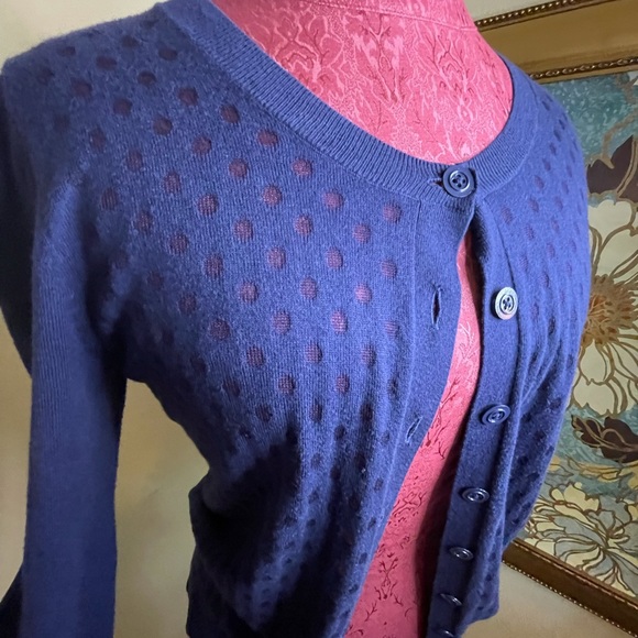 Small blue Banana Republic button up sweater - Picture 3 of 5